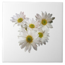 Coeur de marguerite carreaux en céramique