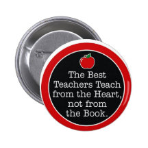 coeur de professeurs badges avec agrafe