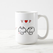 "Coeur P de V " Tasse