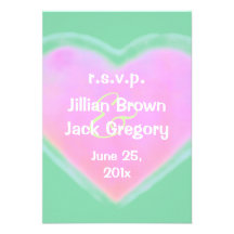 Coeurs de sucrerie ÉPOUSANT RSVP Faire-parts