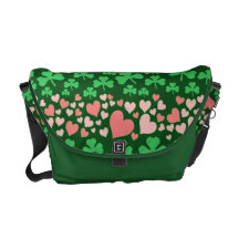 coeurs et shamrocks sacoches