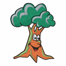 Coffre heureux mignon d'arbre polo