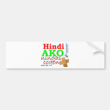 Cogon Pinoy Ako d'Ako Ningas de Hindi Adhésifs Pour Voiture