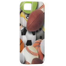 Collage de boules de sports coque iPhone 5