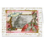 Collage d'élégance de Versailles Marie Antoinette Carte De Vœux