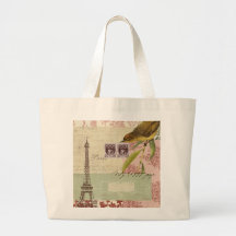 Collage parisien pour la personnalisation sacs en toile