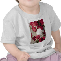 collection blanche de 12 du rouge 1 boutons de ros t-shirt