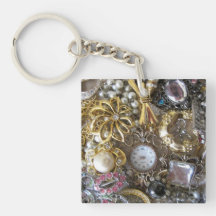 collection bling bling de bijoux porte-clés