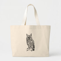 collection du hibou b/w sac fourre-tout