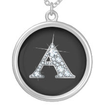 Collier de Bling de diamant de "A"