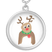 Collier de pendentif de renne