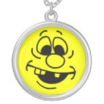 Collier drôle jaune de visage
