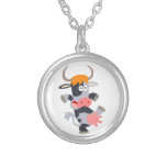 Collier mignon de vache à bande dessinée de danse colliers