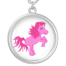 Collier rose de licorne