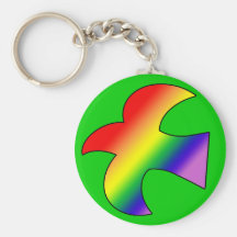 Colombe de GLBT Porte-clés