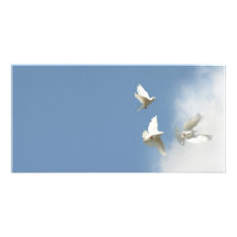 Colombes de mariage photocartes