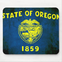 Colorful Contrast OreganianFlag Mousepads