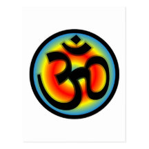 Colorful_Om Postkarte