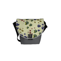 Colorful Tropical Fish Mini Messenger kuriertaschen