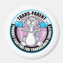 Combattant transparent de chat aimants