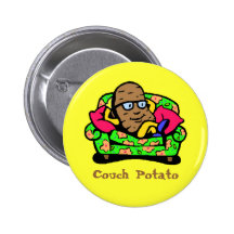 Comic "Couch-Kartoffel " Button