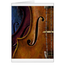 Composition en violon carte de vœux