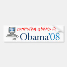 Computer-Aussenseiter für Obama-Autoaufkleber