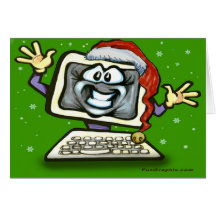 Computer-Weihnachtskarte