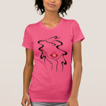 Concepteur de maquilleur de Femme de La t-shirts