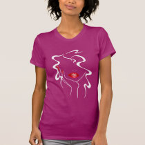Concepteur de maquilleur de Femme de La t-shirts