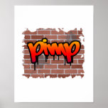 conception de graffiti de souteneur posters