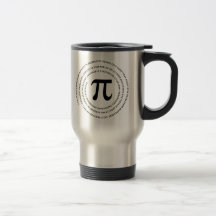 Conception de nombre de pi tasse