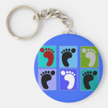 Conception de Popart de cadeaux de pédicure des pi Porte-clefs