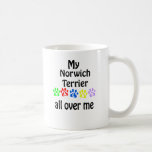 Conception de promenades de Norwich Terrier Tasse