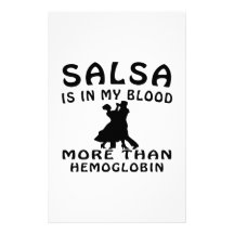 conception de Salsa Papier À Lettre Personnalisé