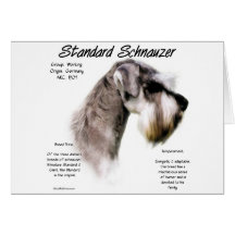Conception d'histoire de Schnauzer standard Carte
