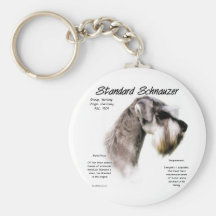Conception d'histoire de Schnauzer standard Porte-clef