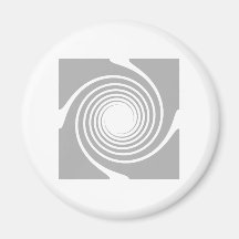 Conception en spirale blanche et grise magnets