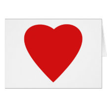 Conception rouge et blanche de coeur d'amour carte de vœux