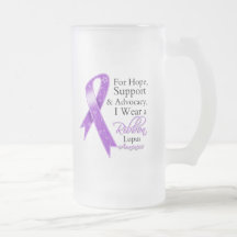 Conscience d'espoir de soutien de lupus tasse