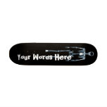 Conseils squelettiques simples bleus de vision de  skateboards personnalisés