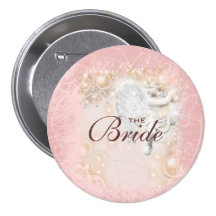 Conte de fées de mariage rose lunatique badges avec agrafe