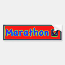 contrôle de marathon autocollants pour voiture