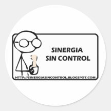contrôle de péché de sinergia adhésifs ronds