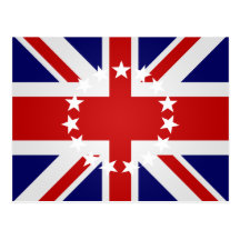 Cookinseln-Qualitäts-Flagge Postkarte