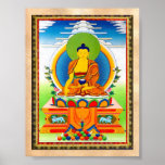 Coole orientalische tibetanische thangka Tätowieru Posterdruck