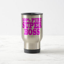 Coole rosa Geschenke für Chefs: 100% reiner Superc Tasse