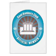 Cooler Banker-Verein Grußkarte