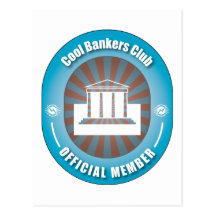 Cooler Banker-Verein Postkarten