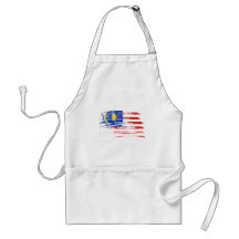 Cooler malaysischer Flaggenentwurf Schürze